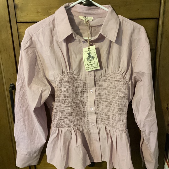 easel Tops - NWT Easel Lavender Blouse